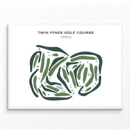 Twin Pines Golf Course, Iowa - Printed Golf Courses