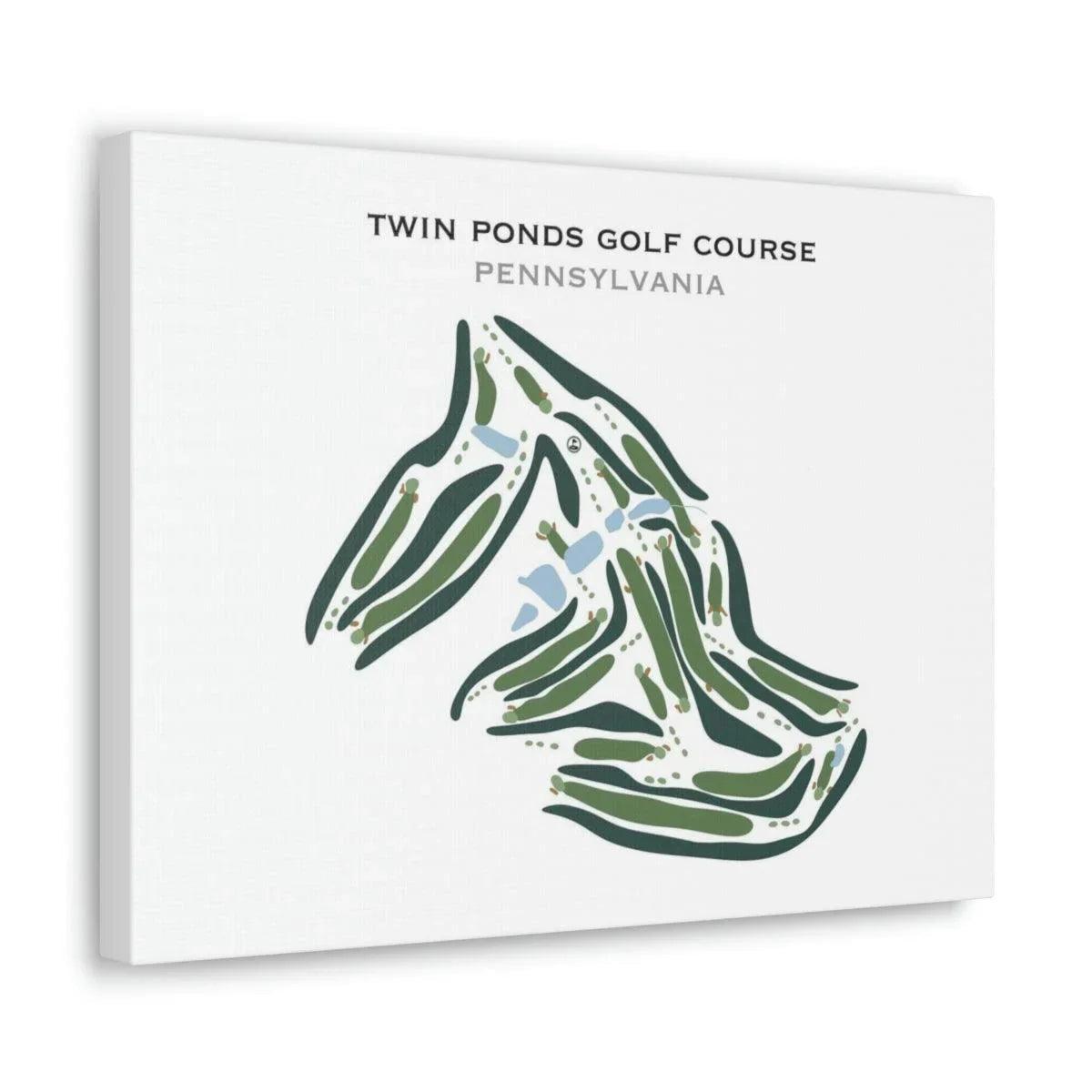 Twin Ponds Golf Course, Pennsylvania - Printed Golf Courses