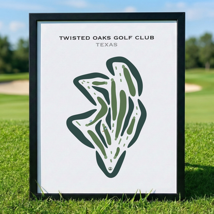 Twisted Oaks Golf Club, Texas - Printed Golf Courses