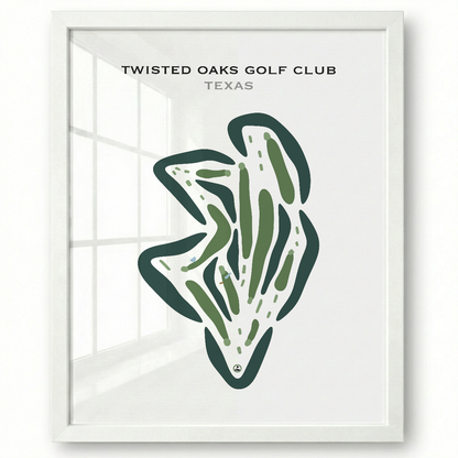 Twisted Oaks Golf Club, Texas - Printed Golf Courses