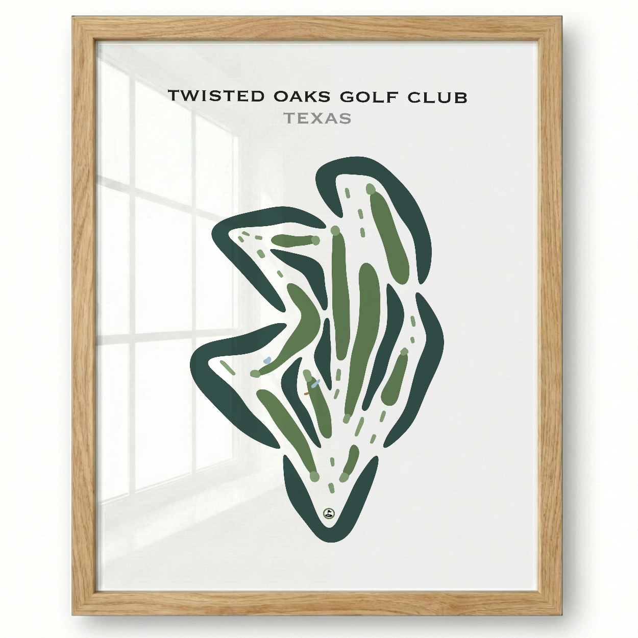 Twisted Oaks Golf Club, Texas - Printed Golf Courses