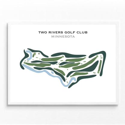 Two Rivers Golf Club, Minnesota - Printed Golf Course