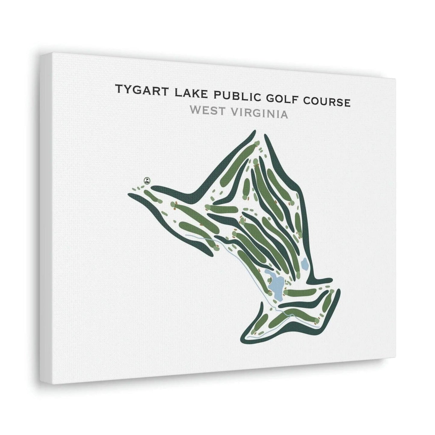 Tygart Lake Public Golf Course, West Virginia - Printed Golf Courses