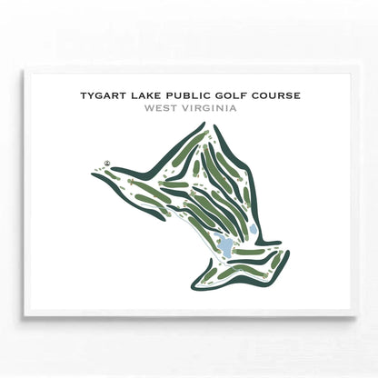 Tygart Lake Public Golf Course, West Virginia - Printed Golf Courses