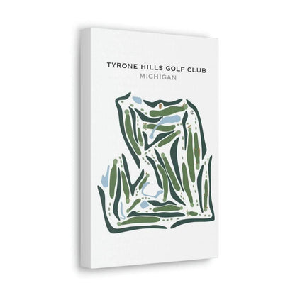 Tyrone Hills Golf Club, Michigan - Printed Golf Courses