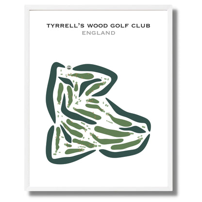 Tyrrell's Wood Golf Club, England - Printed Golf Courses