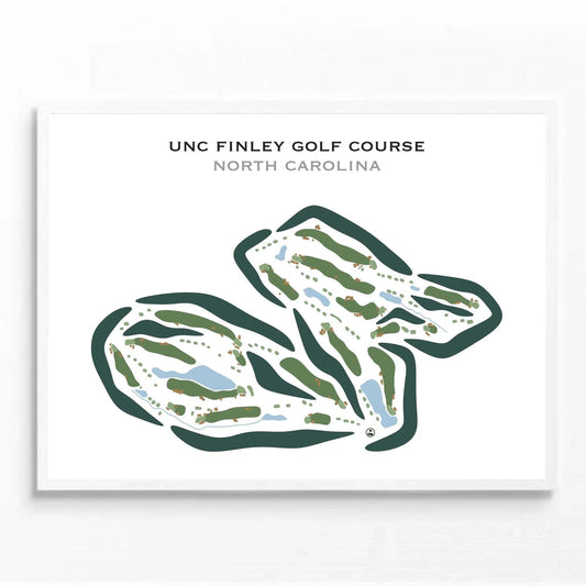 UNC Finley Golf Course, North Carolina - Printed Golf Course