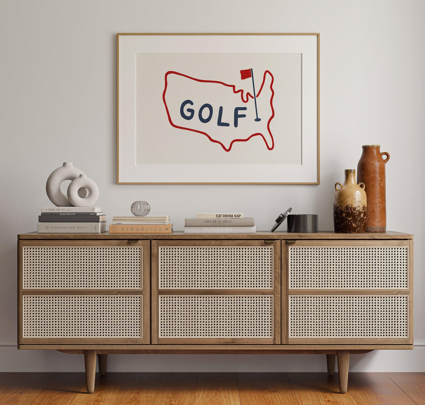 USAGolf_FramedWallRWB - GOLF LEAGUE