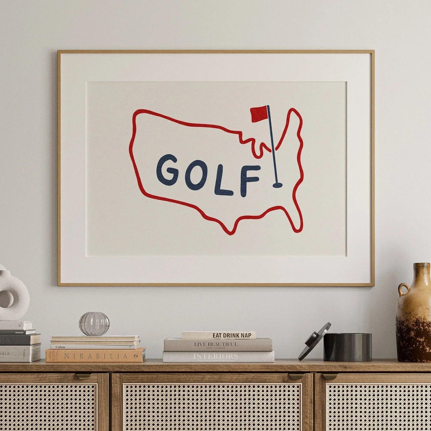 USAGolf_FramedWallRWB_Square - GOLF LEAGUE