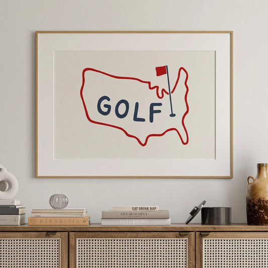 USAGolf_FramedWallRWB_Square - GOLF LEAGUE