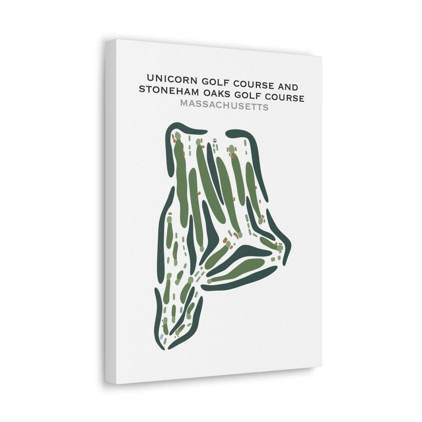 Unicorn Golf Course & Stoneham Oaks Golf Course, Massachusetts - Printed Golf Course