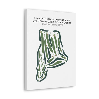 Unicorn Golf Course & Stoneham Oaks Golf Course, Massachusetts - Printed Golf Course