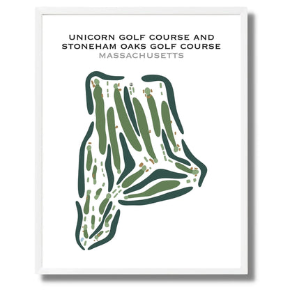 Unicorn Golf Course & Stoneham Oaks Golf Course, Massachusetts - Printed Golf Course