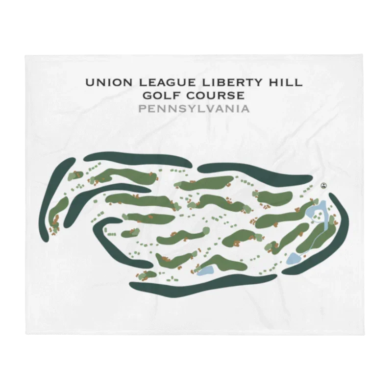 Union League Liberty Hill Golf Course, Pennsylvania - Printed Golf Courses