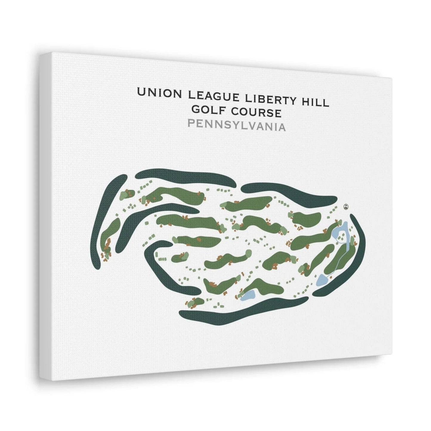 Union League Liberty Hill Golf Course, Pennsylvania - Printed Golf Courses