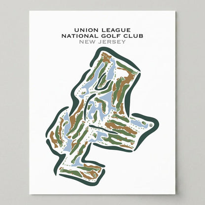 Union League National Golf Club, New Jersey - Printed Golf Courses