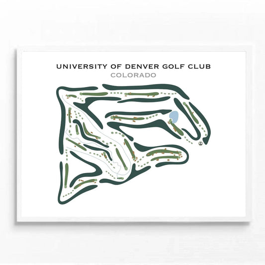 The University of Denver Golf Club, Colorado - Printed Golf Courses