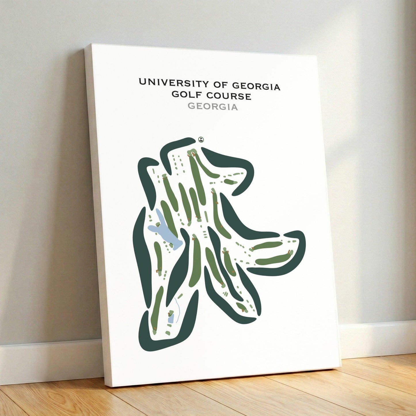 University of Georgia Golf Course, Georgia - Printed Golf Courses