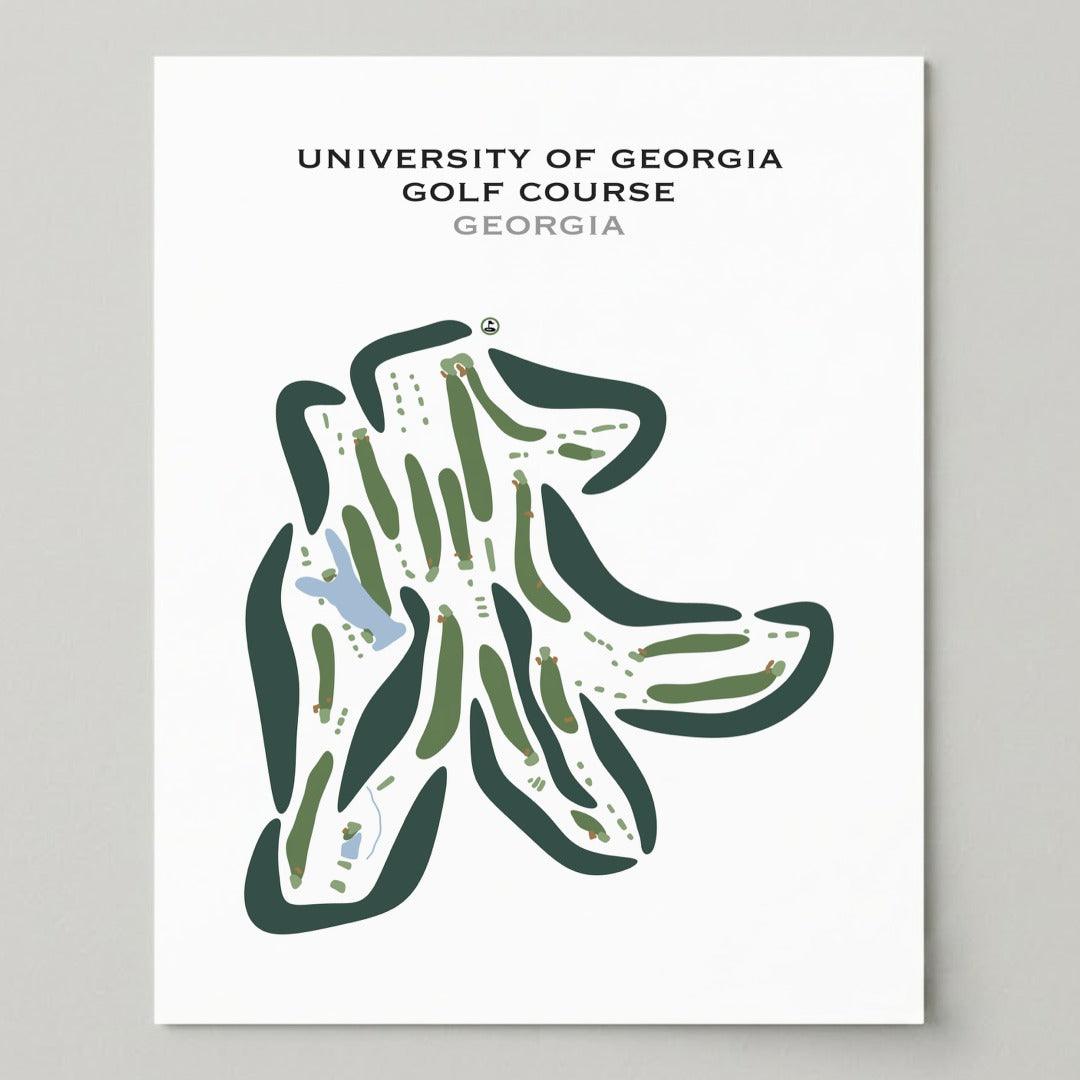 University of Georgia Golf Course, Georgia - Printed Golf Courses