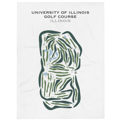 University Of Illinois Golf Course, Illinois (Orange and Blue Courses) - Printed Golf Courses