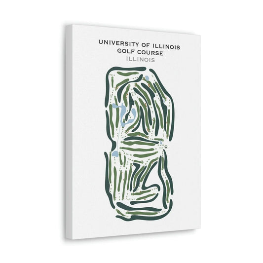 University of Illinois Golf Course, Illinois - Printed Golf Courses