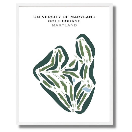 University of Maryland Golf Course, Maryland - Printed Golf Courses