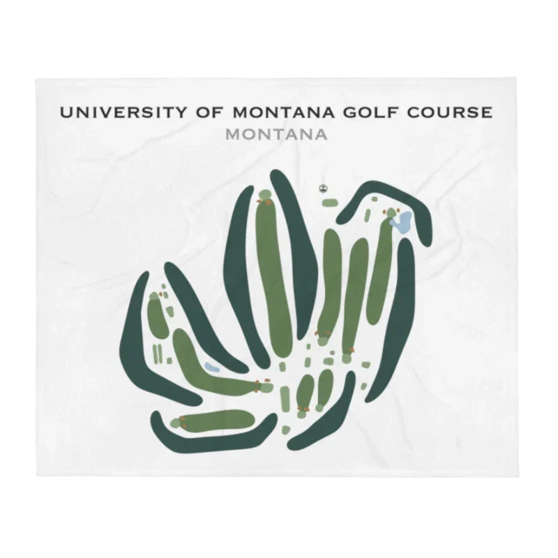 University of Montana Golf Course, Montana - Printed Golf Courses