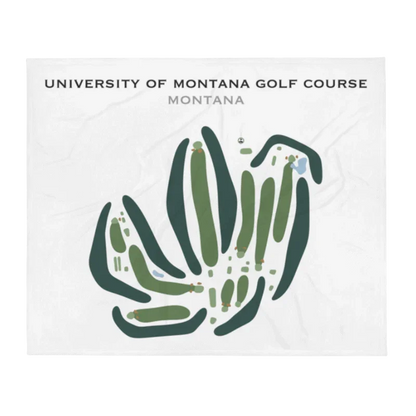 University of Montana Golf Course, Montana - Printed Golf Courses