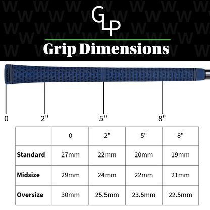 Wedge Guys GLP Velvet Golf Grips - Standard Midsize Oversize