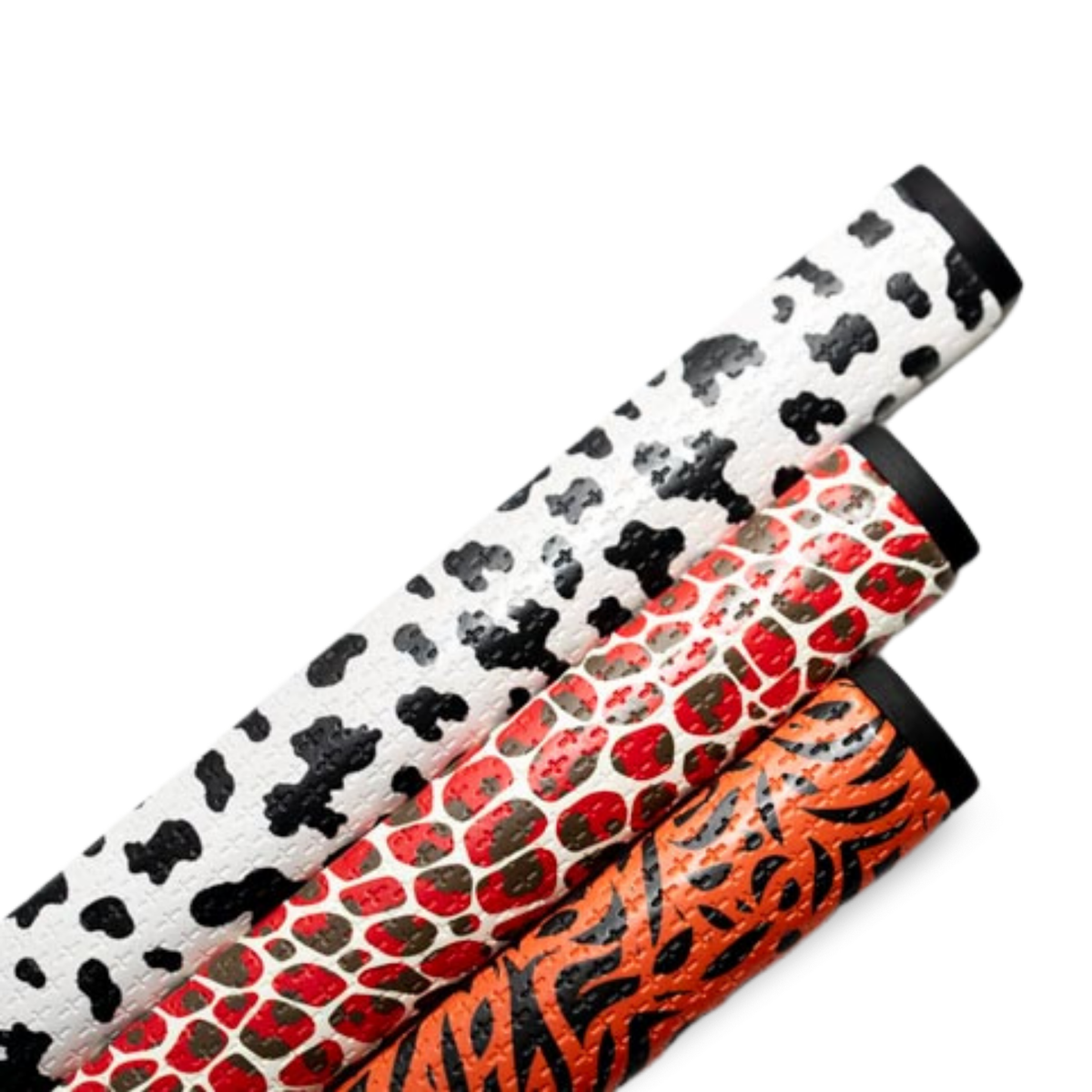 Cow Print Putter Grip | Midsize | Premium PU Material | Stable Feel | Golf | Black White Spotted