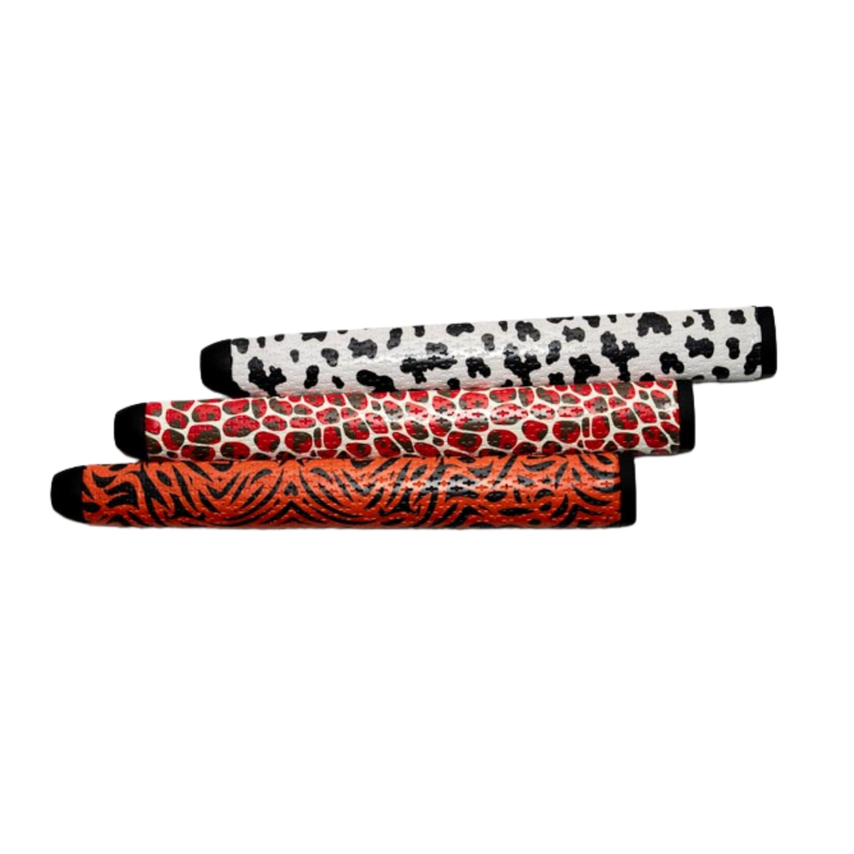 Cow Print Putter Grip | Midsize | Premium PU Material | Stable Feel | Golf | Black White Spotted