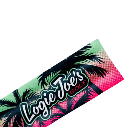 Neon Palms Slap Koozie | Neoprene Beverage Can Insulator | Snap n Wrap | Fits 12oz Cans