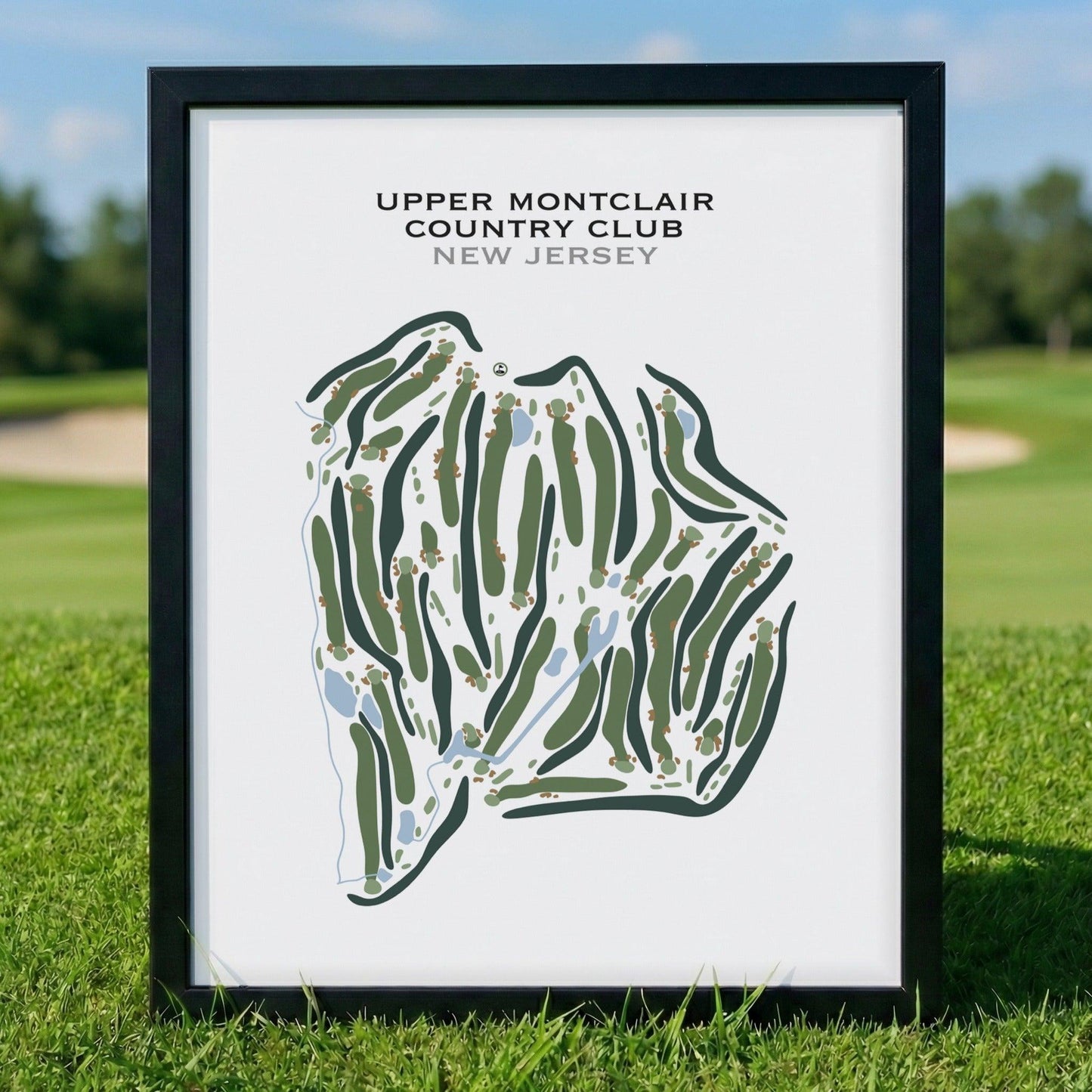 Upper Montclair Country Club, New Jersey - Printed Golf Courses