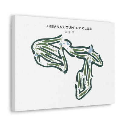 Urbana Country Club, Ohio - Printed Golf Courses