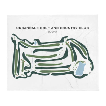 Urbandale Golf and Country Club, Iowa - Printed Golf Courses
