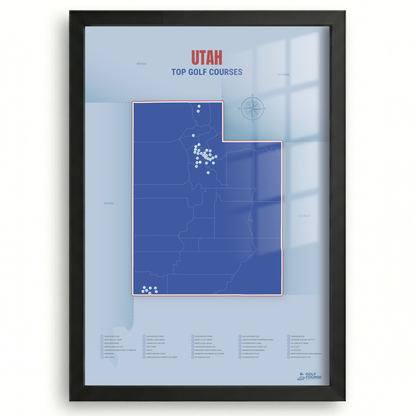 Map of Utah Golf Courses