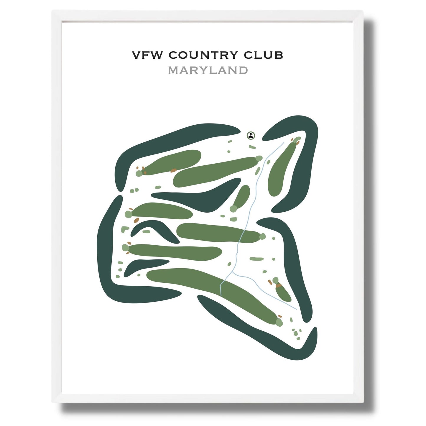 VFW Country Club, Maryland - Printed Golf Courses
