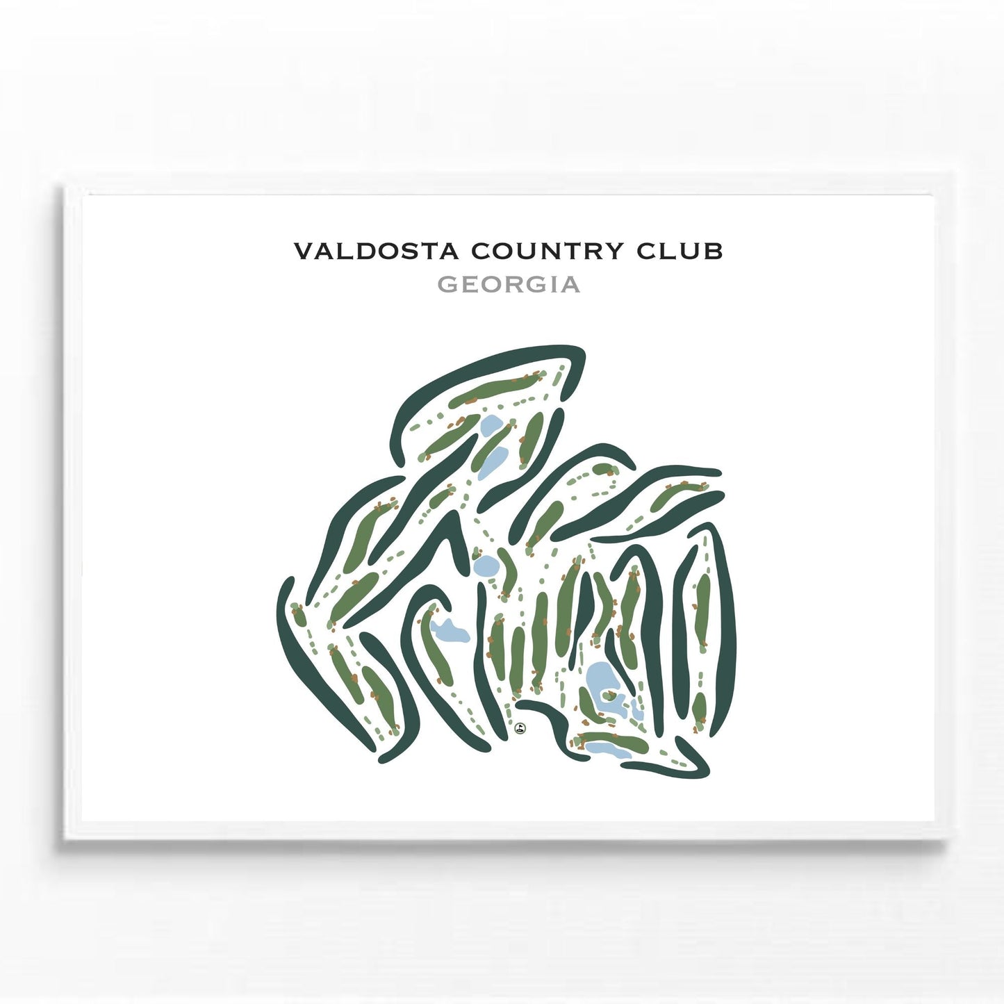 Valdosta Country Club, Georgia - Printed Golf Courses
