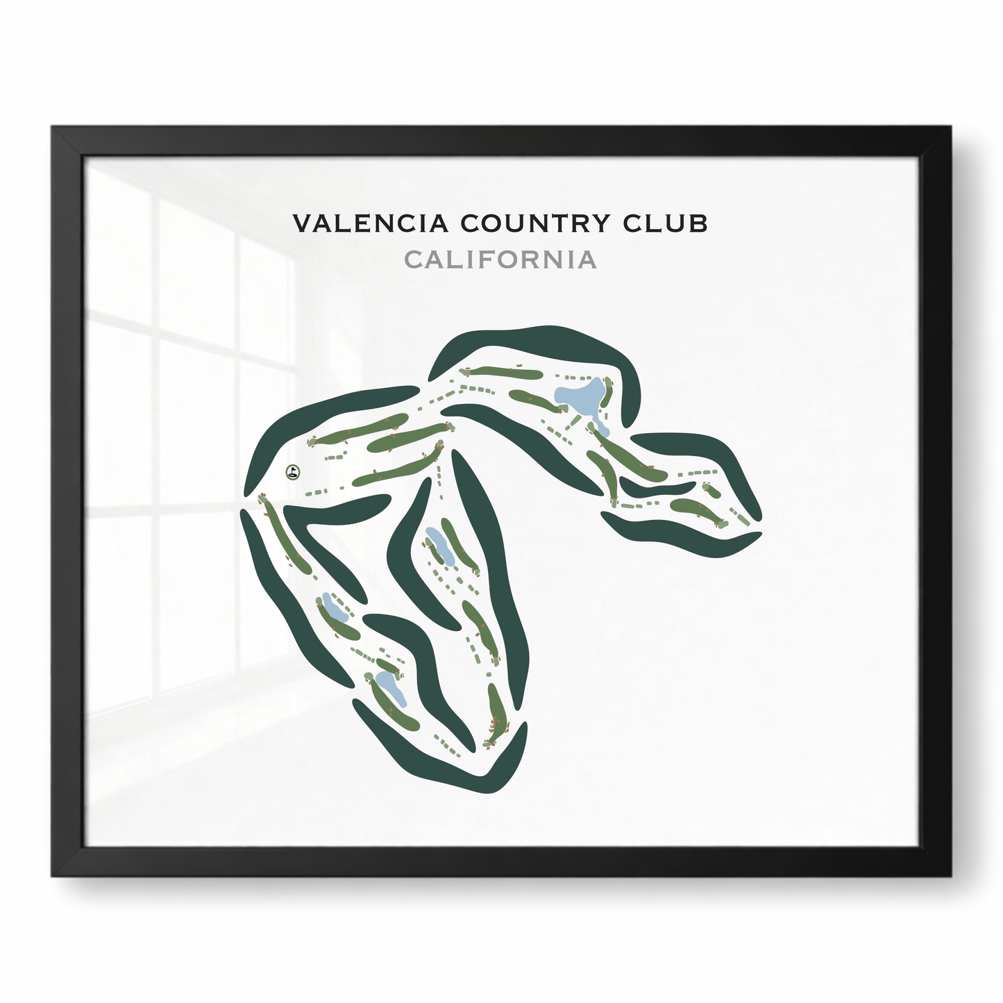 Valencia Country Club, California - Printed Golf Courses