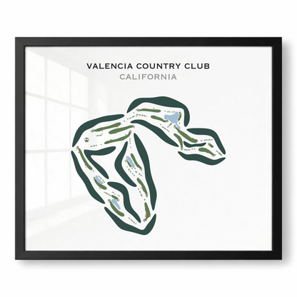 Valencia Country Club, California - Printed Golf Courses