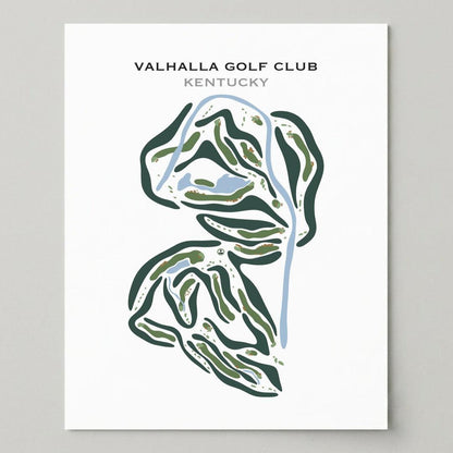 Valhalla Golf Club, Louisville, Kentucky - Printed Golf Courses