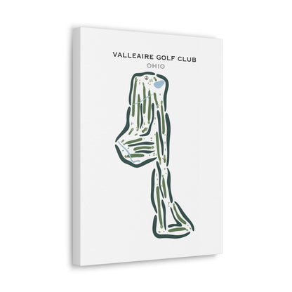 Valleaire Golf Club, Ohio - Printed Golf Courses
