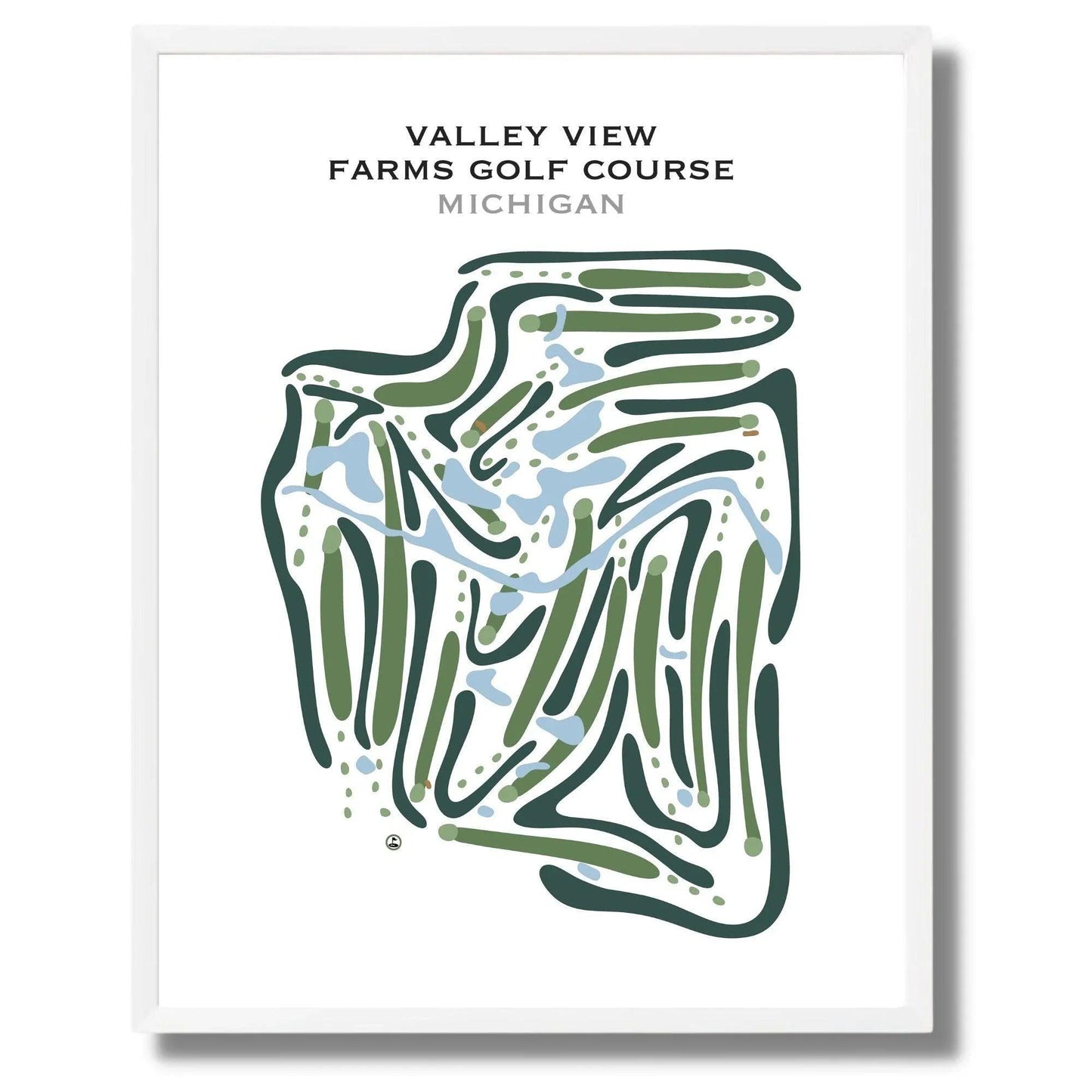 Valley View Farm Golf Course, Michigan - Printed Golf Courses