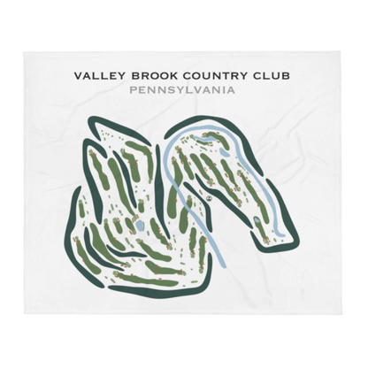 Valley Brook Country Club, Pennsylvania - Printed Golf Courses