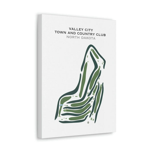 Valley City Town and Country Club, North Dakota - Printed Golf Courses