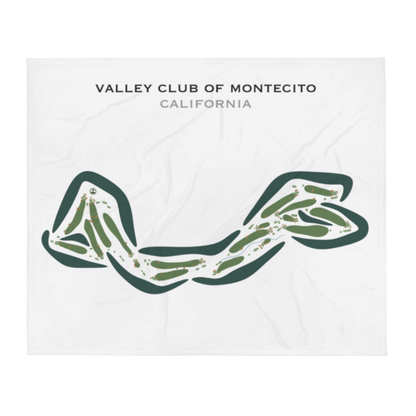 Valley Club of Montecito, California - Printed Golf Courses