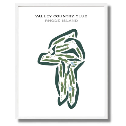 Valley Country Club, Rhode Island - Printed Golf Courses