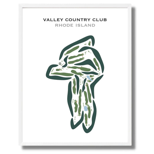 Valley Country Club, Rhode Island - Printed Golf Courses
