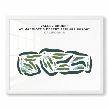 Valley at Marriott's Desert Springs Resort, California - Printed Golf Courses