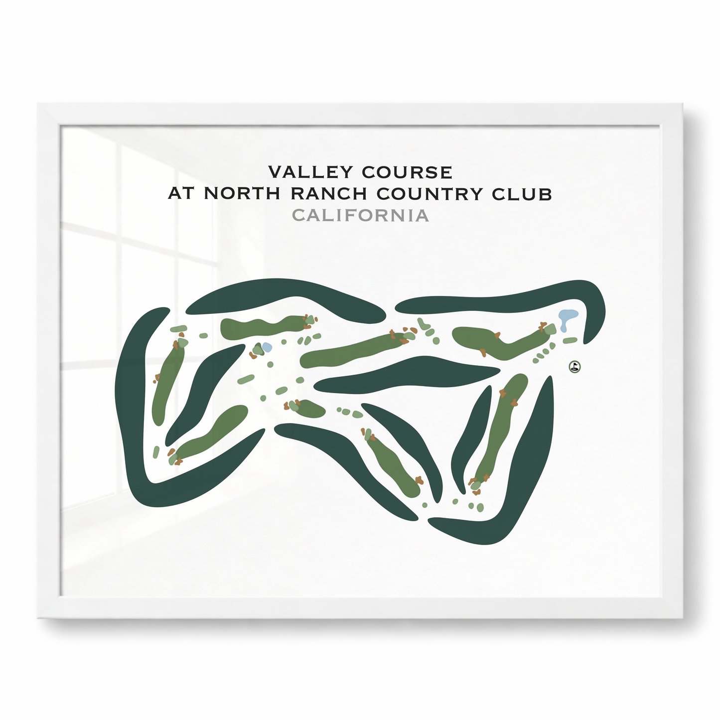 Valley Course at North Ranch Country Club, California - Printed Golf Courses